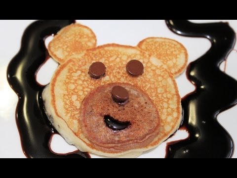 Tortita en forma de osito. Bear pancake.